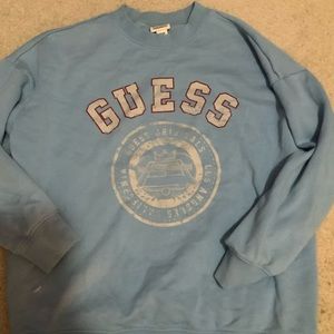 blue guess pull over